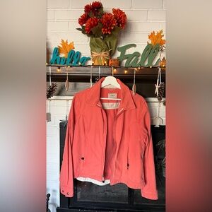 Orange L. L. Bean jacket, size large